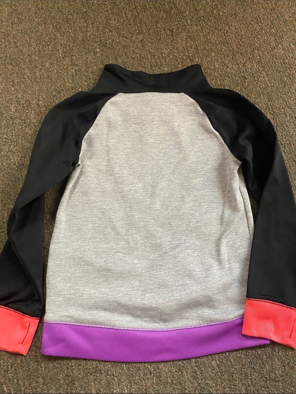 adidas Girls' Pink & Purple Active Tops with Heather Gray Zip Jacket - Picture 16 of 16